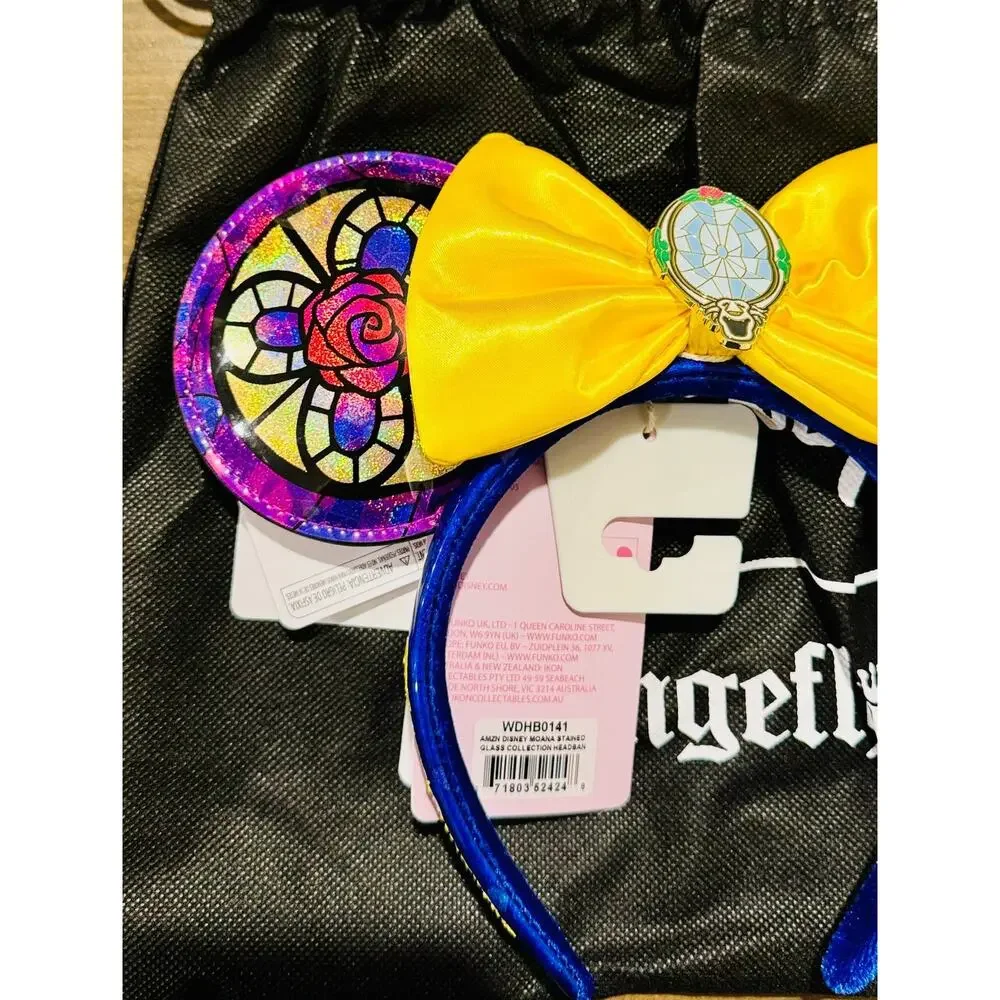 EXCLUSIVE Loungefly Disney Beauty & the Beast Belle Stained Glass Ears Headband